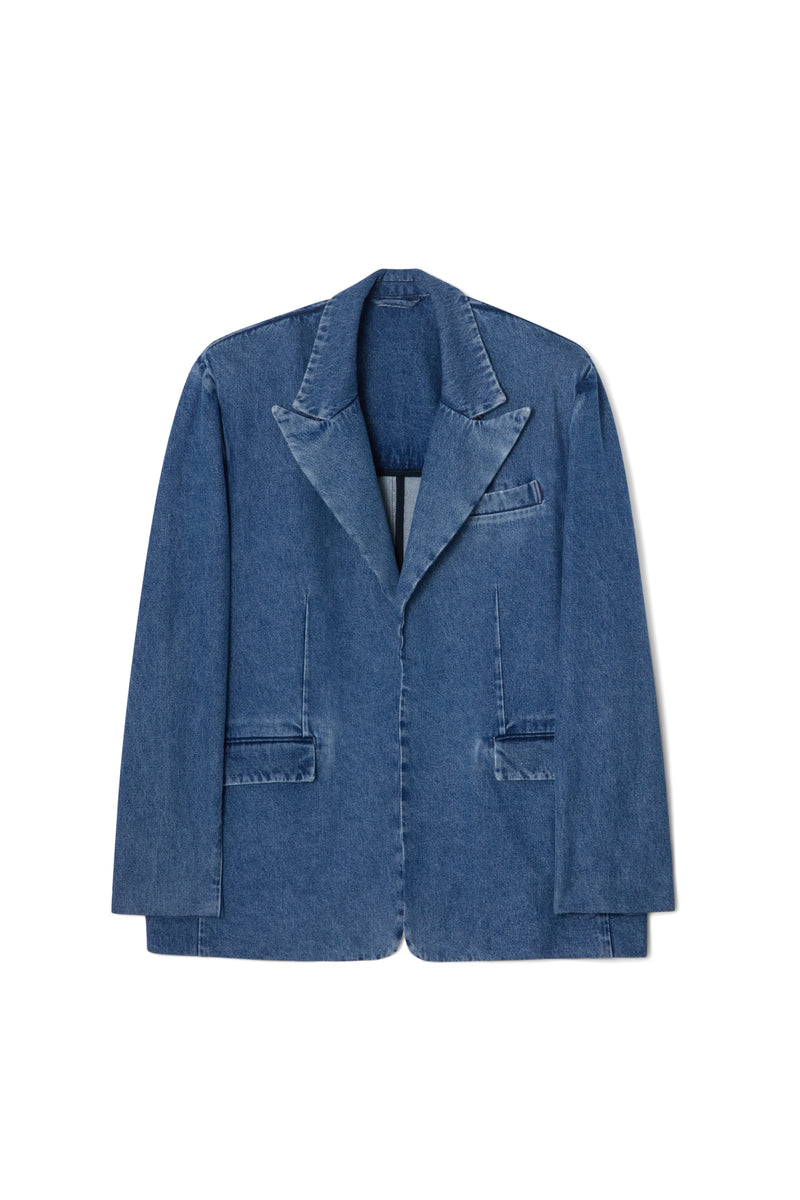 Denim blazers best sale