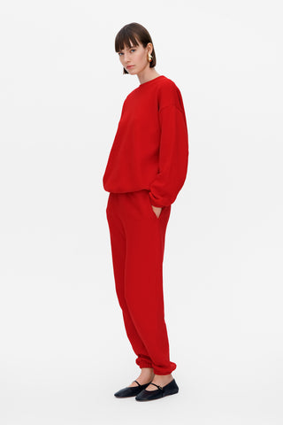 The Loose Fit Sweatshirt, Red