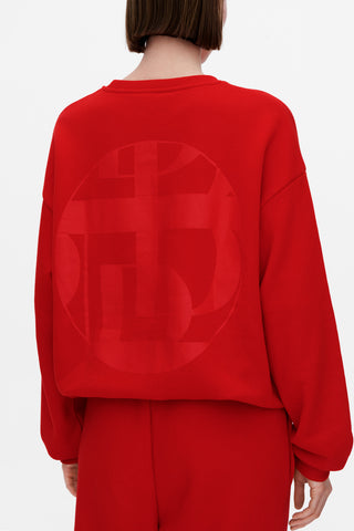 The Loose Fit Sweatshirt, Red