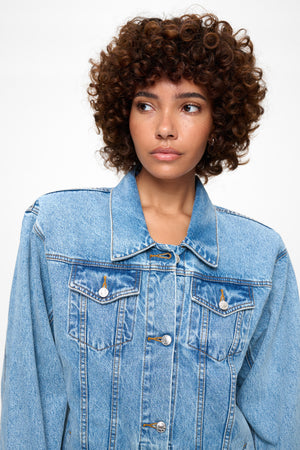 The Shoulder Pad Denim jacket