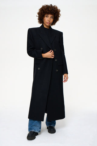 The Statement Maxi Coat Black